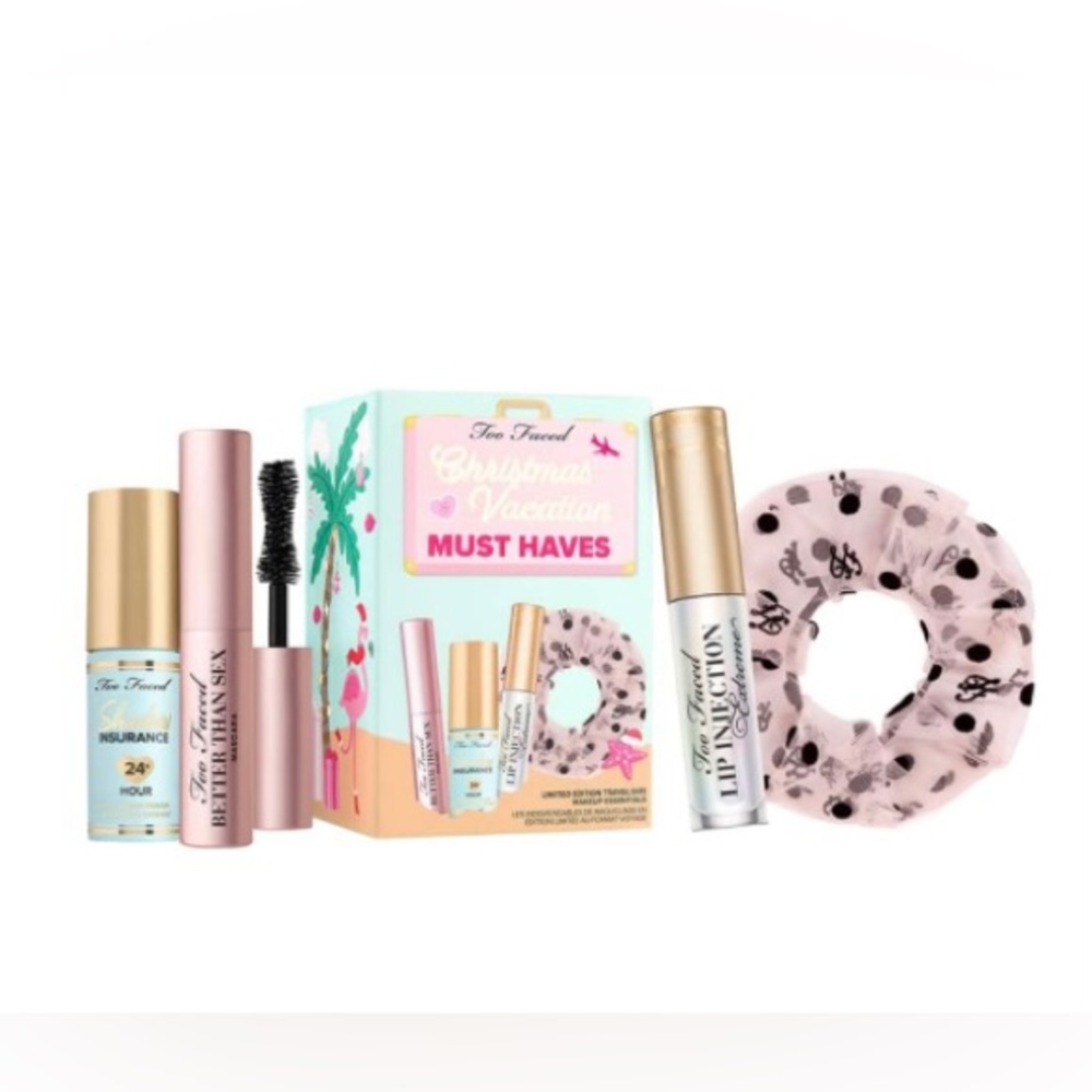 Too Faced Travel Makeup Set Christmas Vacation Must Haves Limited Edition